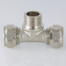 Тройник VALTEC VTm.333 НР 3/4" DN 20 PN 10 латунный никелированный 3
