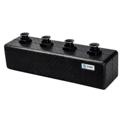Коллектор распределительный STOUT SDG-0017 3-х контурный ВР-НР 1 1/2" DN 40 PN 4 в теплоизоляции