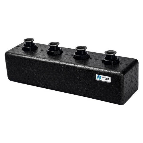 Коллектор распределительный STOUT SDG-0017 3-х контурный ВР-НР 1 1/2" DN 40 PN 4 в теплоизоляции