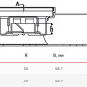 Трап горизонтальный VALFEX VF.021.050K.100.04 Ду 50 с решеткой из нерж.стали 3