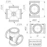 Латунная крестовина VALTEC 3/4" VTr.760.N.0005 5