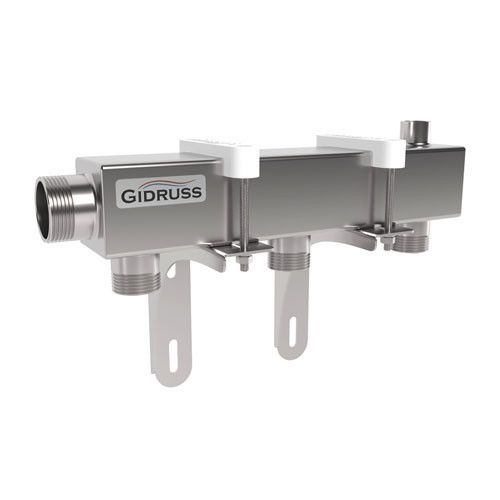 Коллектор распределительный GIDRUSS DMSS-32-25x3 3-х контурный НР 1 1/4"x1" Ду 32 Ру 6 магистральный