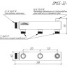 Коллектор распределительный GIDRUSS DMSS-32-25x3 3-х контурный НР 1 1/4"x1" Ду 32 Ру 6 магистральный 2