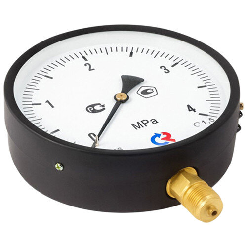 Манометр РОСМА ТМ-610Р.00 (0...0,4 МПа) Дкорп=150мм кл. 1,5 М20х1,5 общетехнический радиальный 00000007420