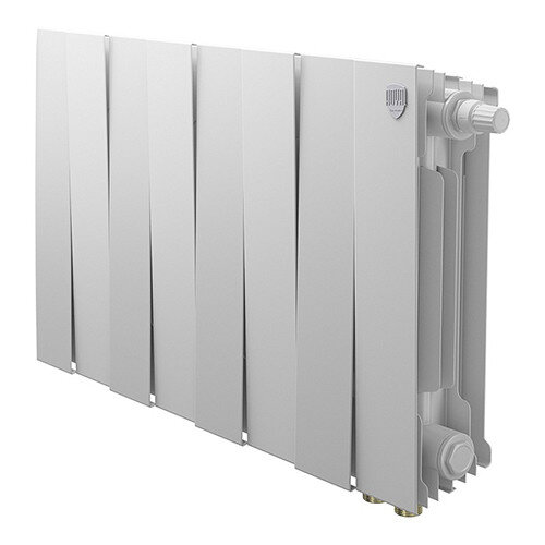 Радиатор биметаллический Royal Thermo PianoForte 300 VD (8 секций) Bianco Traffico