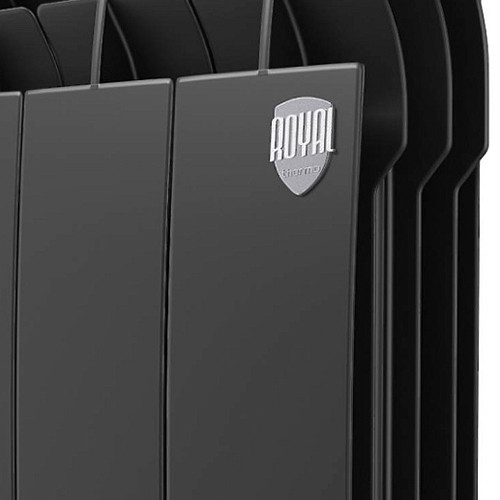 Алюминиевый радиатор Royal Thermo BiLiner Alum 500 - 06 секц. Noir Sable 3