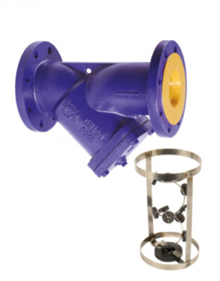 Фильтр сетчатый РАШВОРК 601 Ду300 Ру16 чугунный фланцевый со сливной пробкой и магнитной вставкой