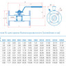 Кран шаровой балансировочный Маршал 10нж47фт-01 11ЦлФ.01.1 DN 25/20 PN 40 стандартнопроходной фланцевый 3