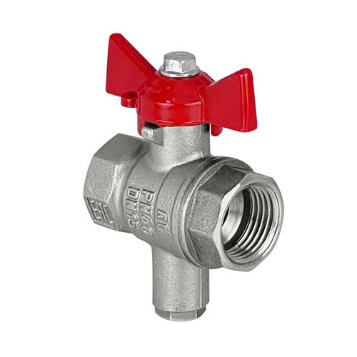 Кран шаровый VALFEX STANDART VF.128 ВР 1/2" Ду 15 Ру 40 с датчиком никелированный латунный