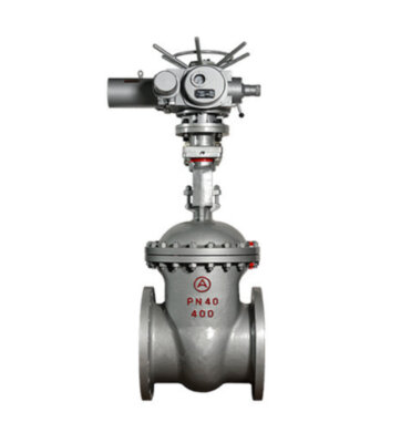 Задвижка 30нж915нж Ду200 Ру 40 нержавеющая с электроприводом