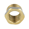 Футорка латунная Aquasfera 9024 DN 32x40 PN 16 резьба - 1 1/2''x1 1/4'', покрытие - никель, резьбовая ВР-НР, 9024-12 4