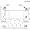 Коллектор распределительный GIDRUSS MK-250-3x25 3-х контурный НР 2"x1" Ду 50 Ру 6 модульный 3