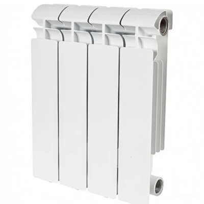 Радиатор биметаллический STOUT Style 500 4 секции боковое подключение белый