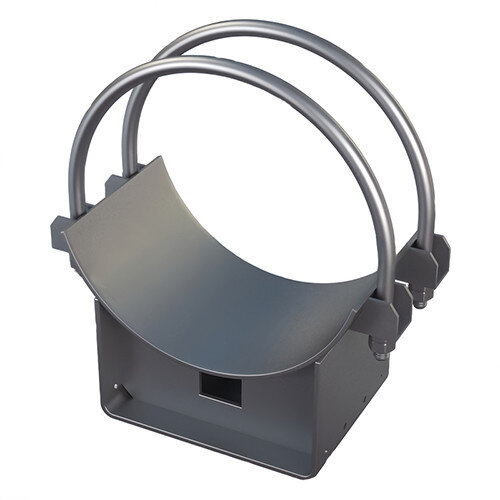 Опора Дн 108 ТПР.05.29.00.000-09 H=100 хомутовая скользящая стальная