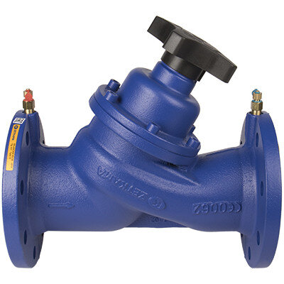 Клапан балансировочный Zetkama 447 Ду40 Ру16 чугунный фланцевый zSTA 447A040C72