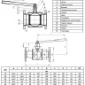 Кран шаровой Danfoss JiP Full Bore FF DN 50 PN 40 стальной полнопроходный фланцевый 2