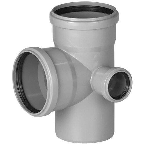 Крестовина угловая канализационная PP-H Ostendorf HT HTEDR DN 110х110/50х87° двухплоскостная