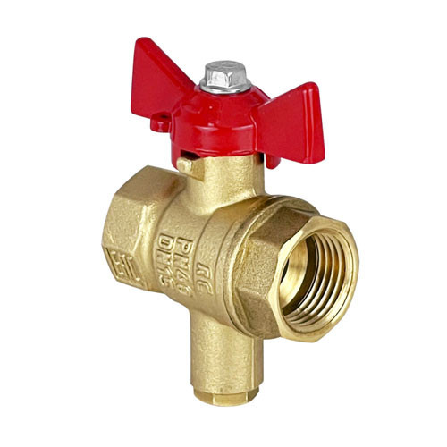 Кран шаровый VALFEX STANDART VF.128 ВР 1/2" Ду 15 Ру 40 с датчиком латунный 1