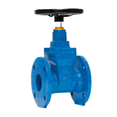 Задвижка FAF 6010 DN 600 PN 10 фланцевая клиновая чугунная под штурвал с обрезиненным клином и редуктором