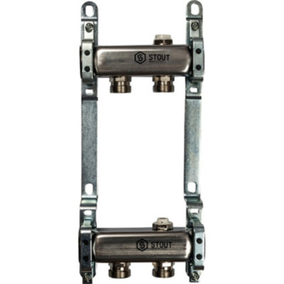 Коллектор STOUT для радиаторной разводки 2 выхода