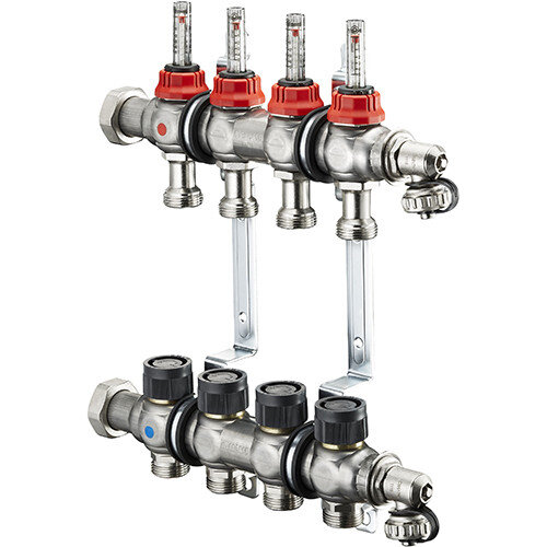 Коллекторная группа Oventrop Multidis SF 9 с расходомерами