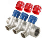 Коллектор распределительный VALTEC VTc.560.N.0602 2 отвода ВР-НР 1"x1/2" DN 25 PN 10 с регулирующими клапанами 1