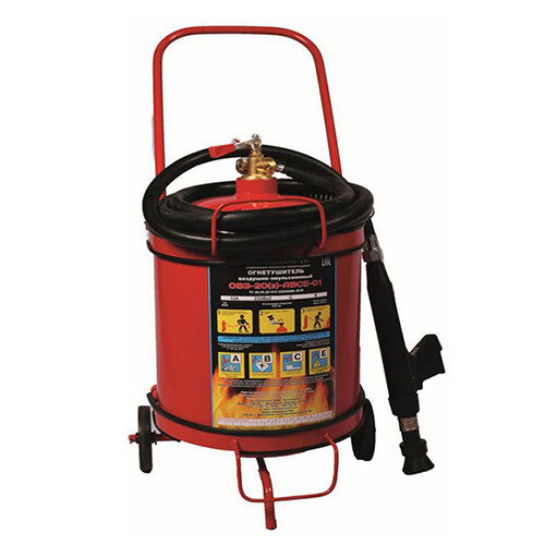 Огнетушитель воздушно-эмульсионный Пожнанотех ОВЭ-20-(з)-АВСЕ заряженный летний, ЗПУ-латунь