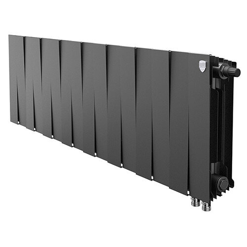 Радиатор биметаллический Royal Thermo PianoForte 300 VDR (16 секций) Noir Sable