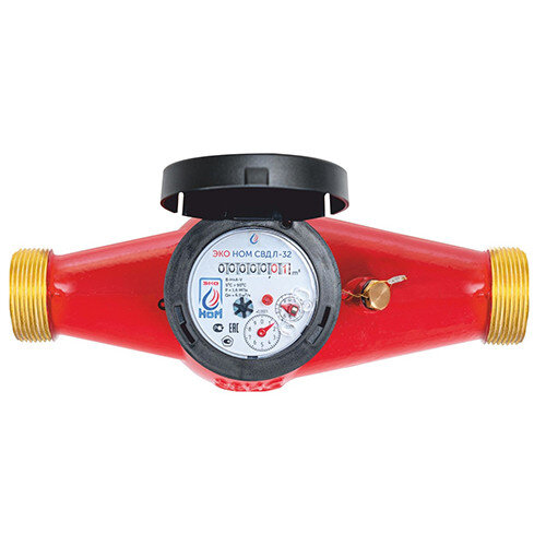 Счетчик воды ЭКО НОМ СВ ДЛ-32 ДУ 32 РУ 16 универсальный многоструйный