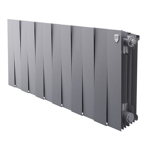 Радиатор биметаллический Royal Thermo PianoForte 300 (12 секций) Silver Satin 1