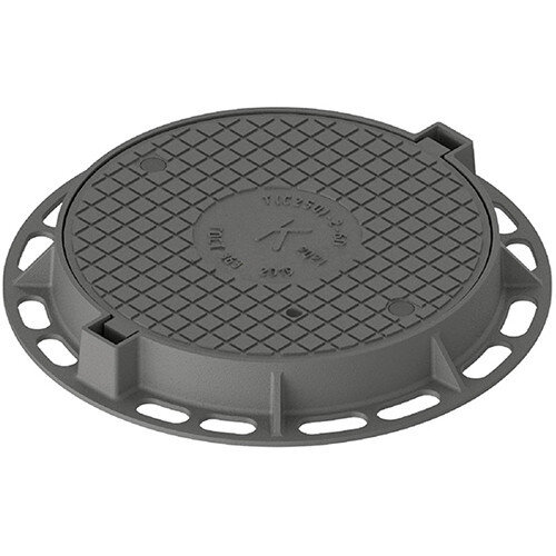 Люк чугунный тяжелый Т(С250)-К-2-60 для канализации ГОСТ 3634-2019