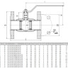 Кран шаровой цельносварной LD КШ.Ц.Ф.GAS.080/070.040.Н/П.02 Ду 80/70 Ру 40 стальной неполнопроходный фланцевый 2