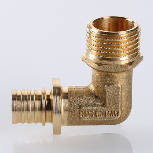 Угольник 90 градусов VALTEC VTm.453.BG НР 1/2" DN 16x15 PN 16 латунный универсальный