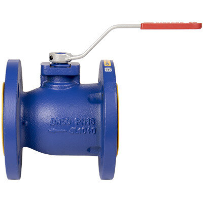 Кран шаровой чугунный ZETKAMA 565 Ду15 Ру16 полнопроходный фланцевый zBAL 565A015C09