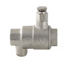 Клапан обратный VALTEC VT.171.N.06 1" DN 25 PN 40 пружинный резьбовой, с дренажем и воздухоотводчиком, латунный с никелевым покрытием 5
