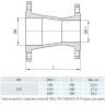 Переход фланцевый HAWLE 8550 DN 250-200 PN 16 3