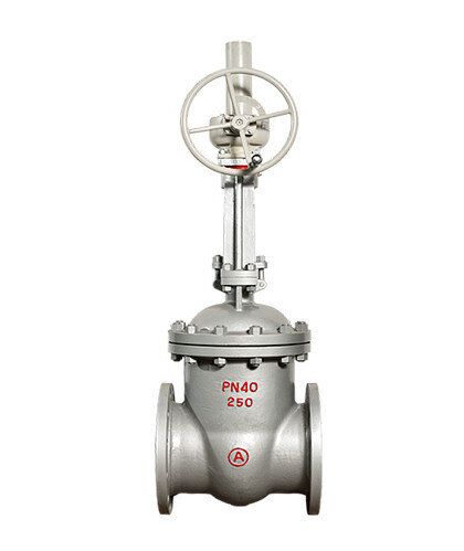 Задвижка 30нж515нж Ду600 Ру 40 нержавеющая с редуктором