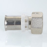 Переходник VALTEC VTm.222 ВР 3/4" DN 20 PN 10 с накидной гайкой латунный никелированный 3