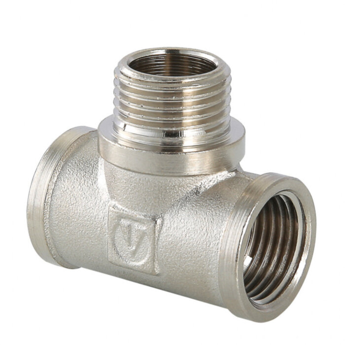 Латунный тройник VALTEC 3/4" с переходом на наружную резьбу VTr.132.N.0005