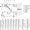 Клапан обратный Benarmo 3040 DN 300 PN 10/16 поворотный фланцевый с обрезиненным затвором 2