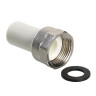 Штуцер VALTEC VTp.722 ВР 3/4" DN 20 PN 25 с накидной гайкой полипропиленовый комбинированный 1