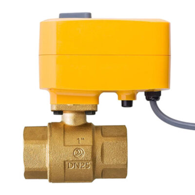 Кран шаровой с электроприводом Нептун SE BRONZE 12В 1'' бронзовый