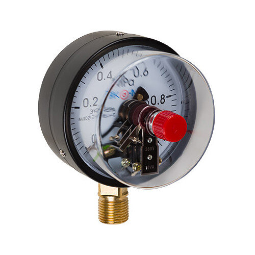 Манометр ЭКОМЕРА МД02(Э) Ду 100 мм Ру 0-0,6 МПа электроконтактный