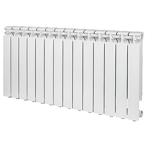 Радиатор монолитный биметаллический RIFAR MONOLIT VENTIL 350 14 секций нижнее правое подключение белый