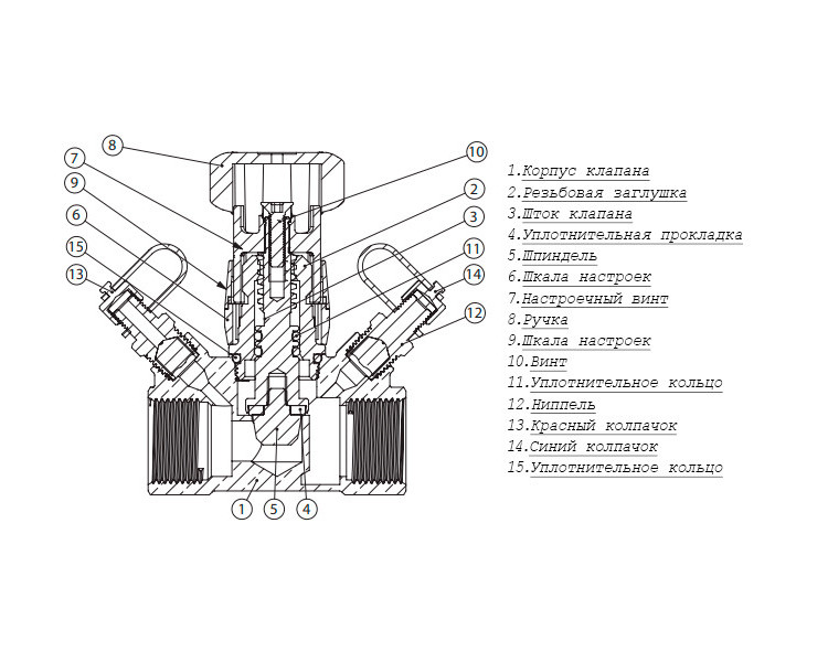 Клапан Cim 787OT 1/2" Ру 25 балансировочный Cimberio 2