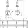 Клапан предохранительный VALTEC VT.1831.N.06 1" DN 25 PN 16 малоподъемный, пружинный, регулируемый, прямого действия, резьбовой, с возможностью ручного открывания, латунный с никелевым покрытием 2