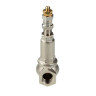 Клапан предохранительный VALTEC VT.1831.N.06 1" DN 25 PN 16 малоподъемный, пружинный, регулируемый, прямого действия, резьбовой, с возможностью ручного открывания, латунный с никелевым покрытием 3