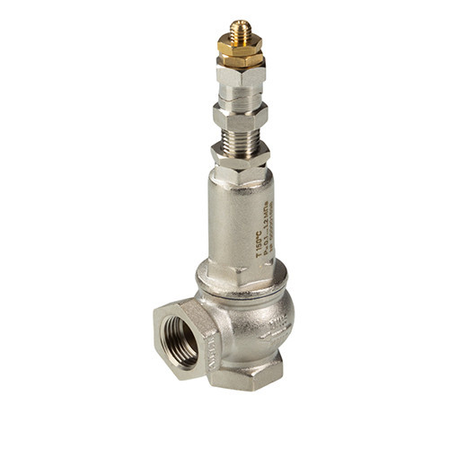 Клапан предохранительный VALTEC VT.1831.N.06 1" DN 25 PN 16 малоподъемный, пружинный, регулируемый, прямого действия, резьбовой, с возможностью ручного открывания, латунный с никелевым покрытием 4
