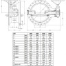 Затвор поворотный VAG EKN DN 1500 PN 25 с двойным эксцентриком 2