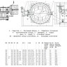 Затвор дисковый чугунный Benarmo DN 200 PN 10 поворотный фланцевый двухэксцентриковый с редуктором 2